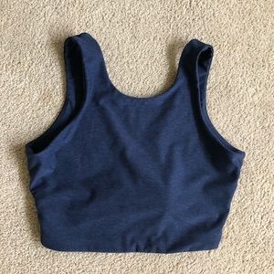 Outdoor Voices navy sports bra
